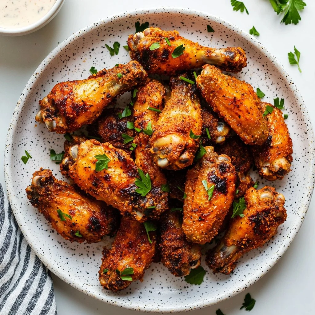 Baked Dry Rub Chicken Wings