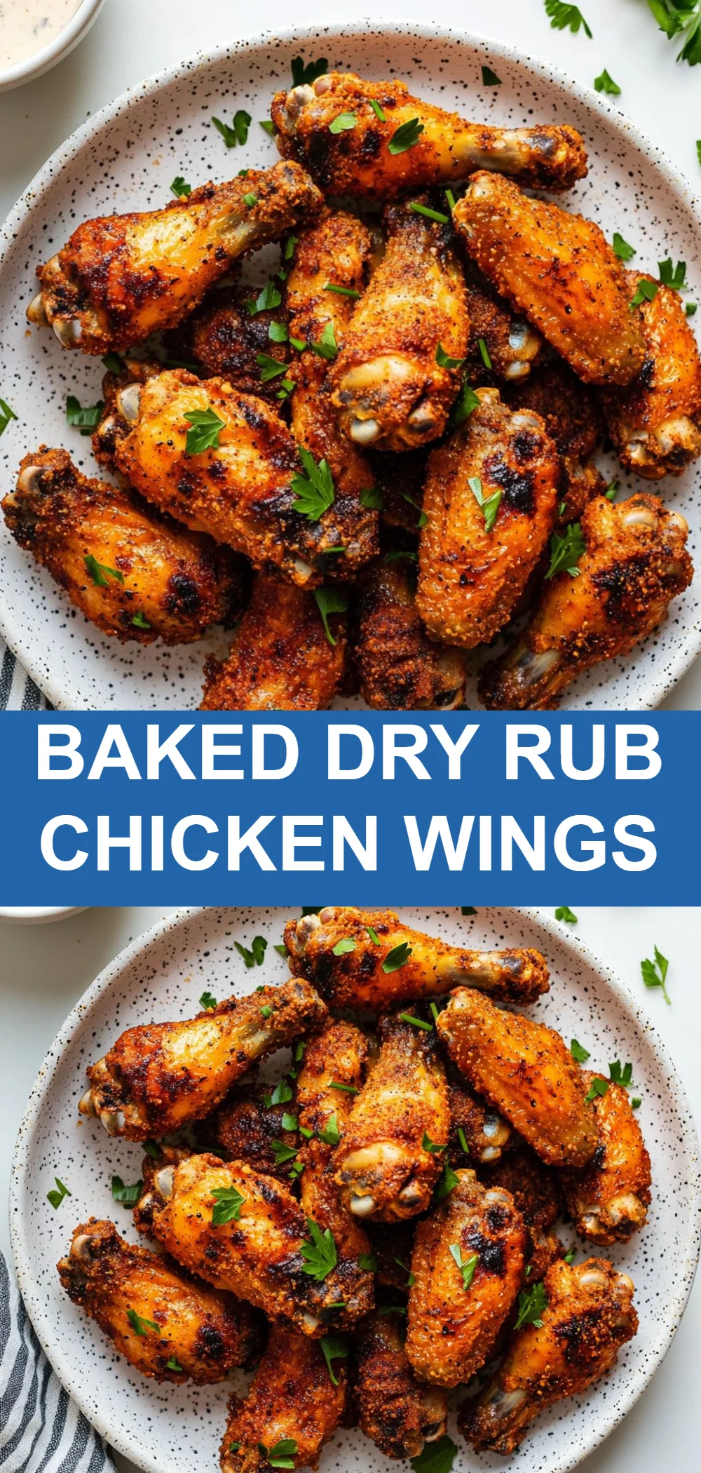 Baked Dry Rub Chicken Wings