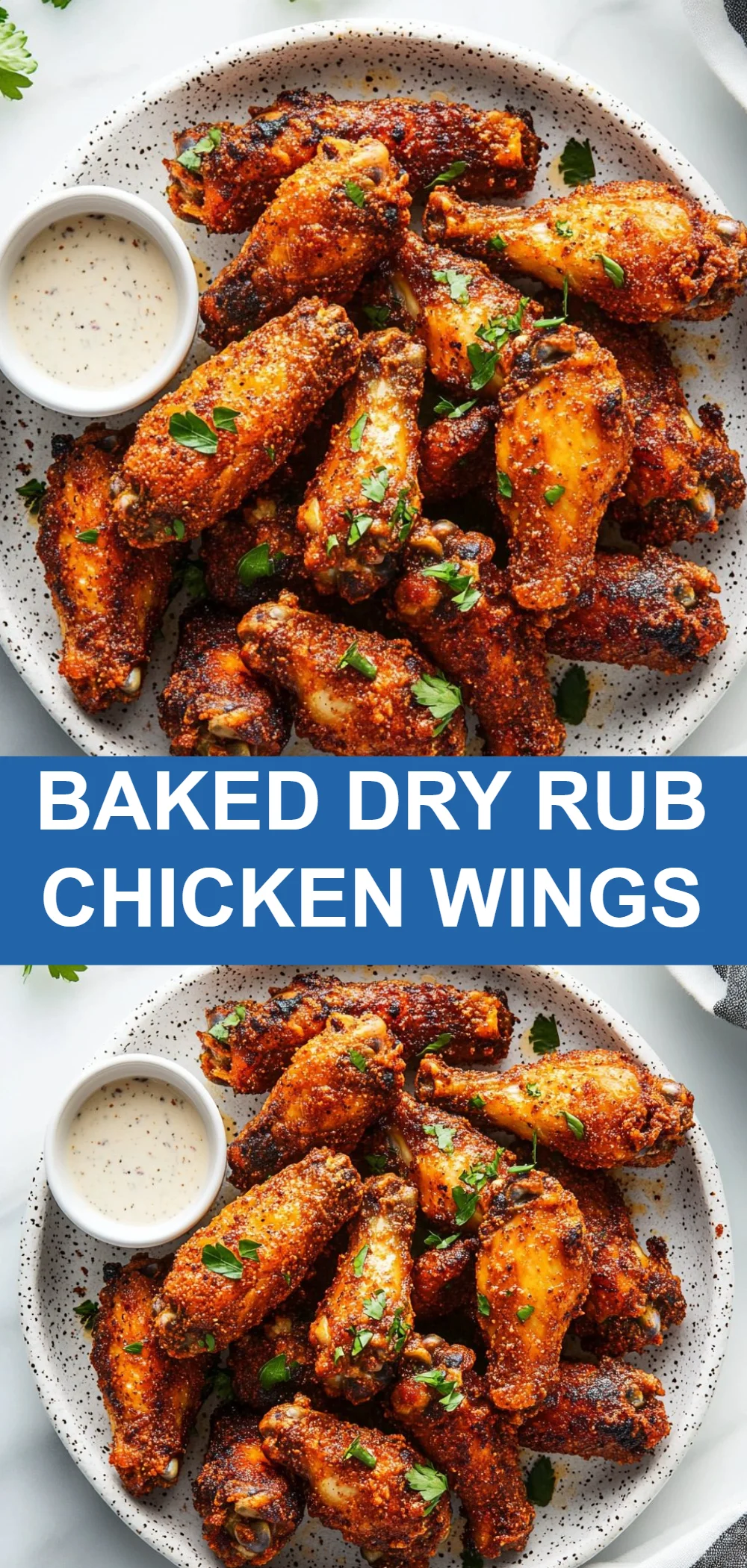 Baked Dry Rub Chicken Wings