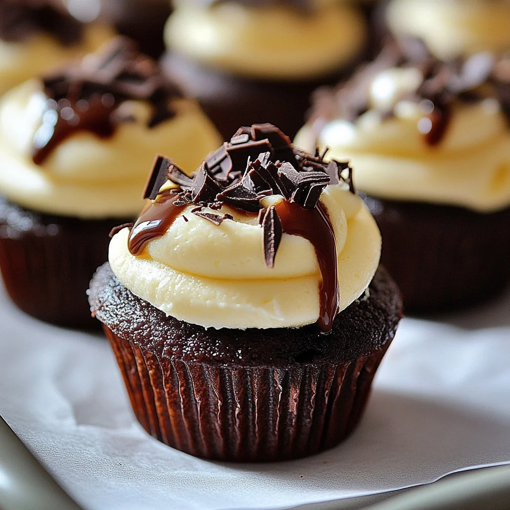 Boston Cream Pie Cookie Cups