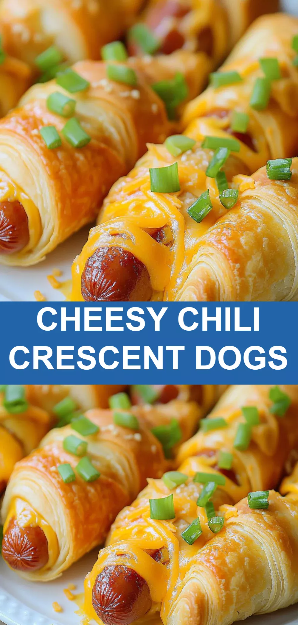 Cheesy Chili Crescent Dogs