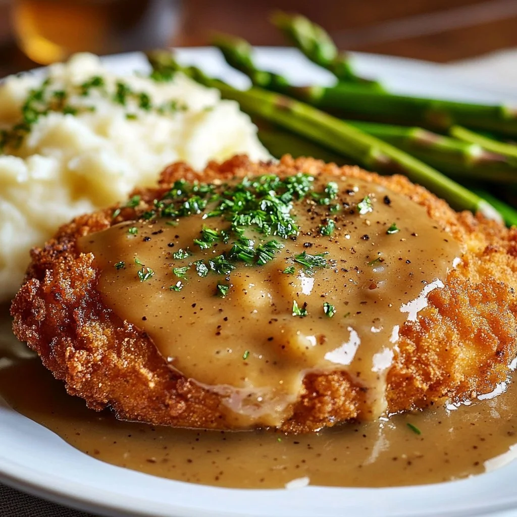 Chicken Fried Steak with Cream Gravy