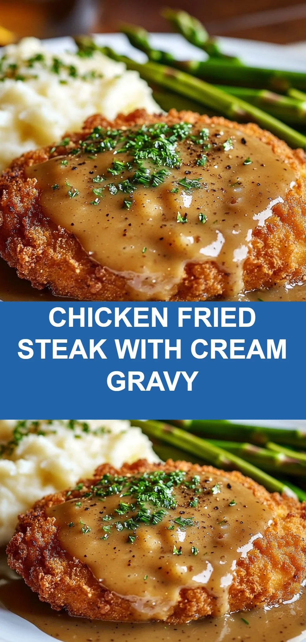Chicken Fried Steak with Cream Gravy