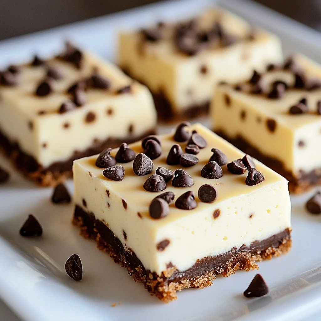 Chocolate Chip Cheesecake Bars