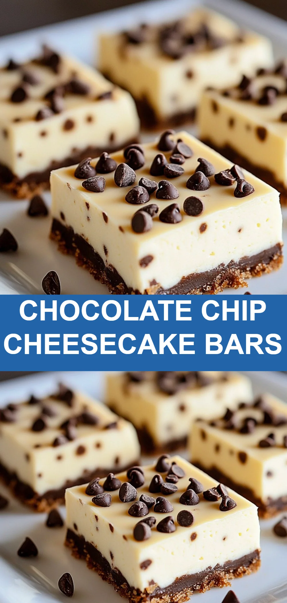 Chocolate Chip Cheesecake Bars
