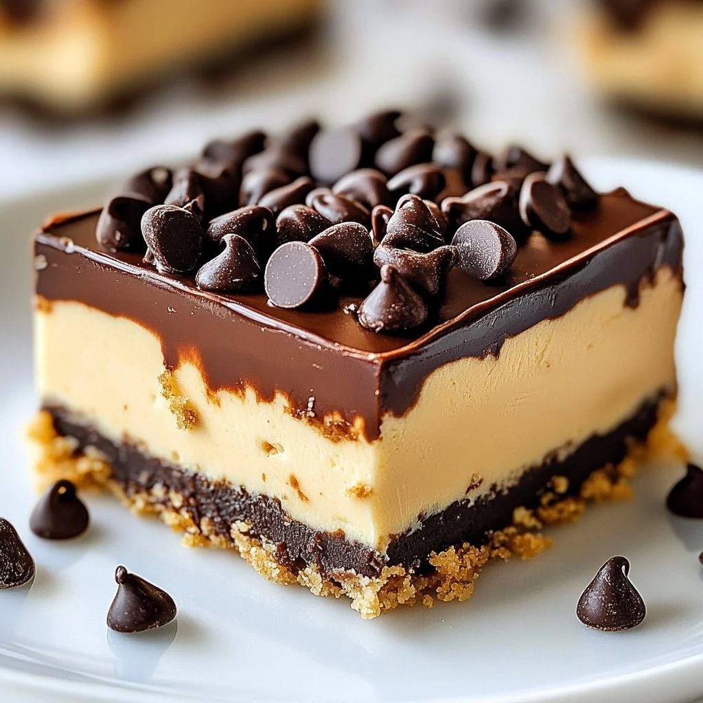 Chocolate Peanut Butter Cheesecake Bars