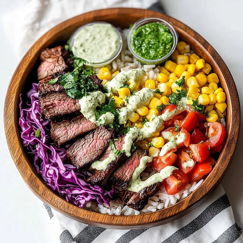 Cilantro Lime Steak Bowls
