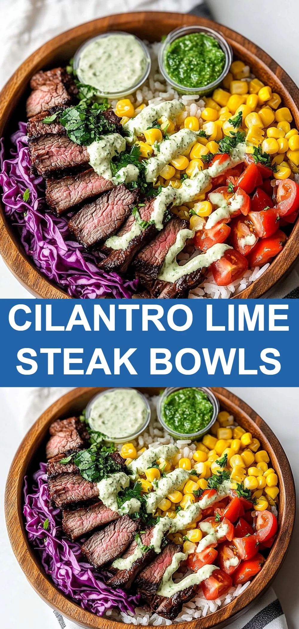 Cilantro Lime Steak Bowls