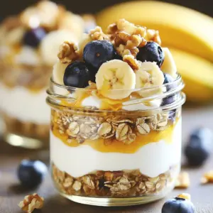 Creamy almond butter overnight oats topped with fruits and nuts