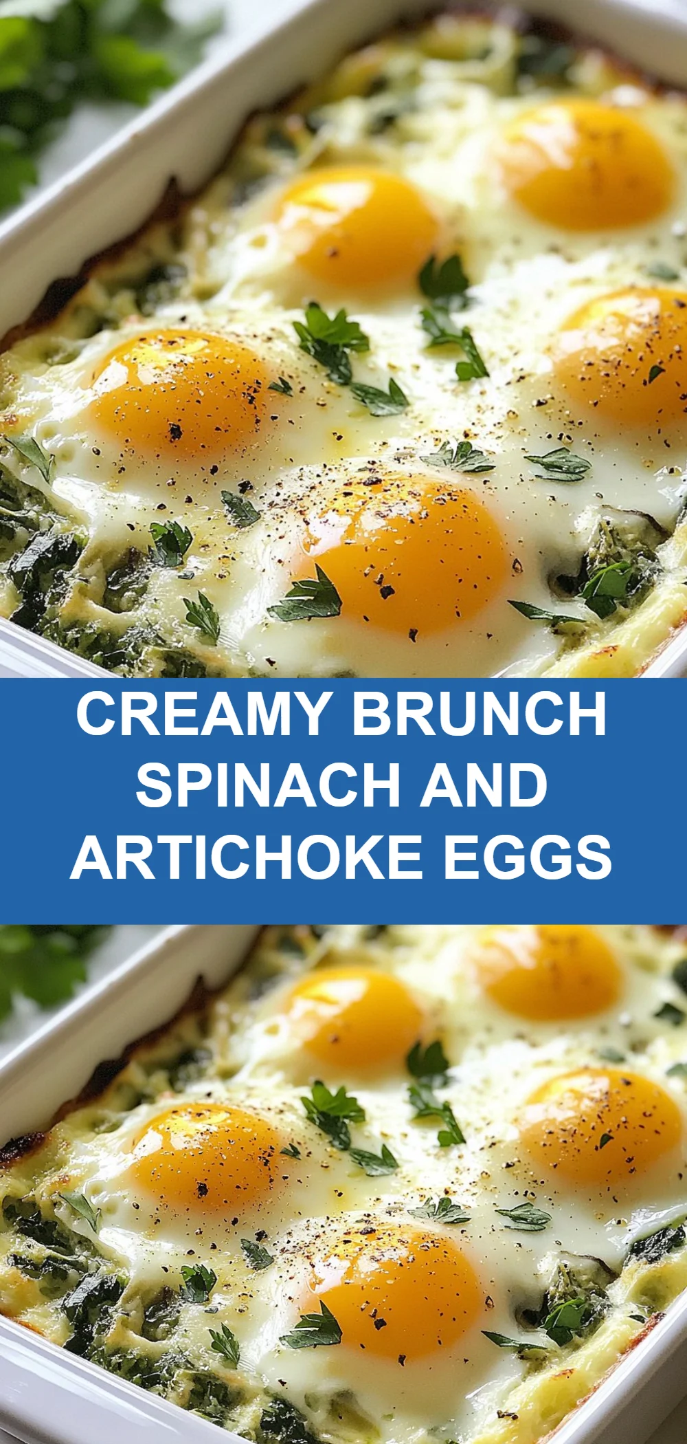 Creamy Brunch Spinach and Artichoke Eggs