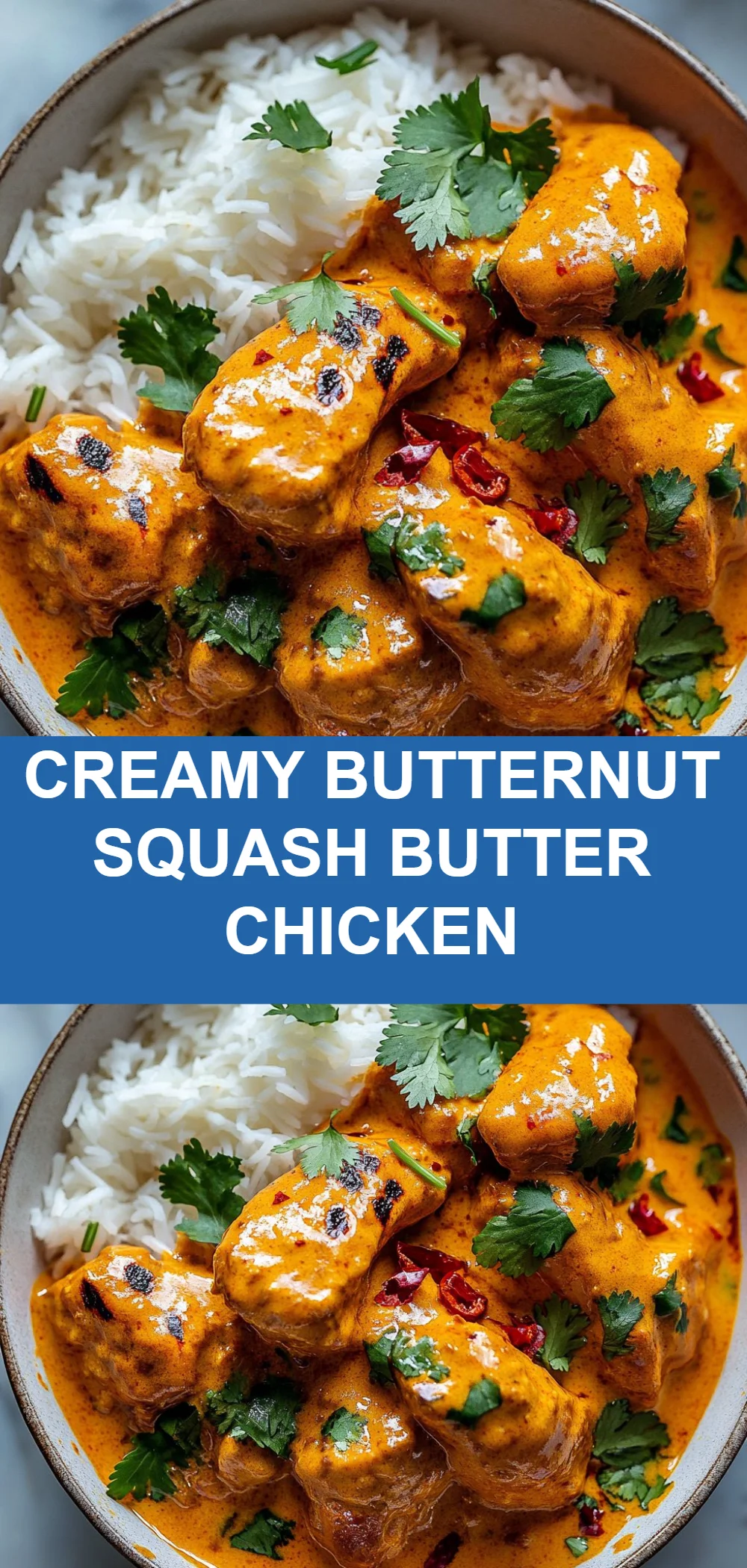 Creamy Butternut Squash Butter Chicken