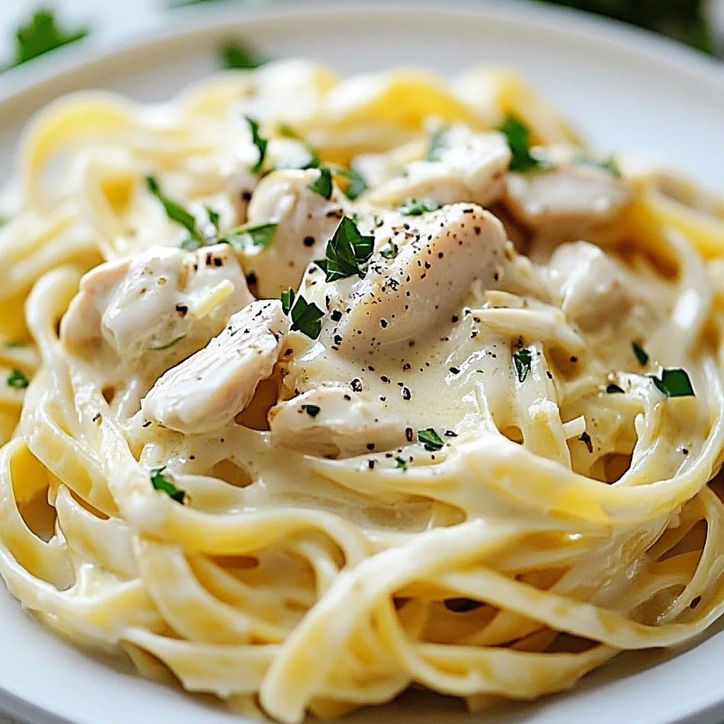 Creamy Crockpot Chicken Alfredo