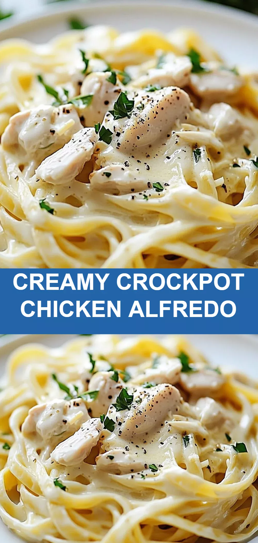 Creamy Crockpot Chicken Alfredo