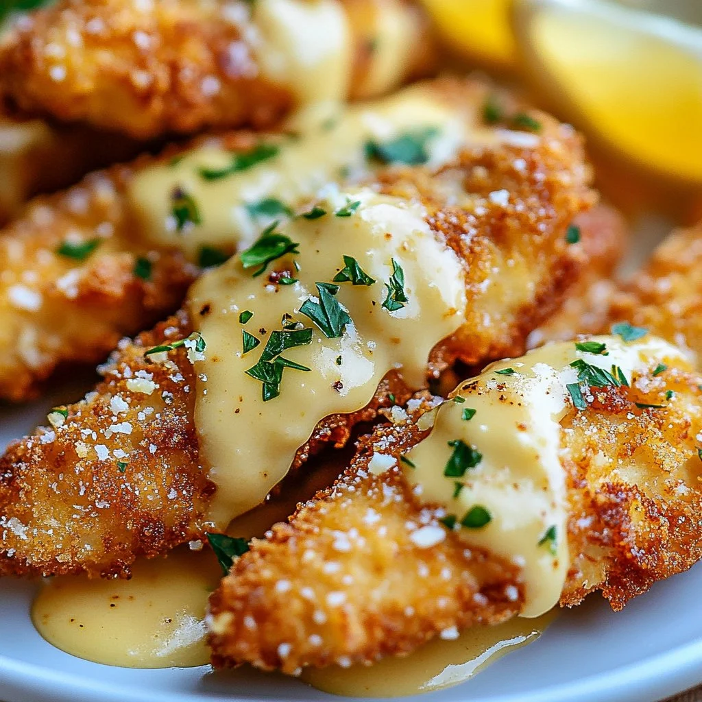 Crispy Lemon-Garlic-Parmesan Chicken Tenders