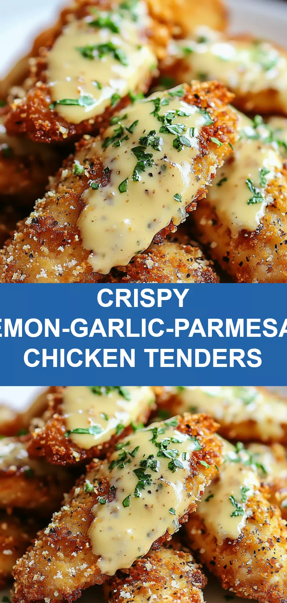 Crispy Lemon-Garlic-Parmesan Chicken Tenders