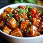 Crockpot sweet Hawaiian chicken dish with colorful peppers and sauce