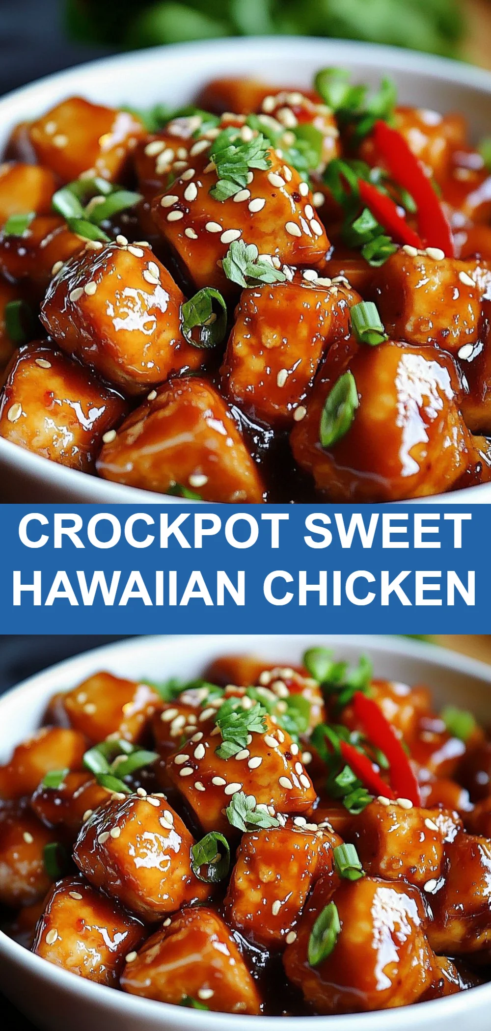 Crockpot Sweet Hawaiian Chicken