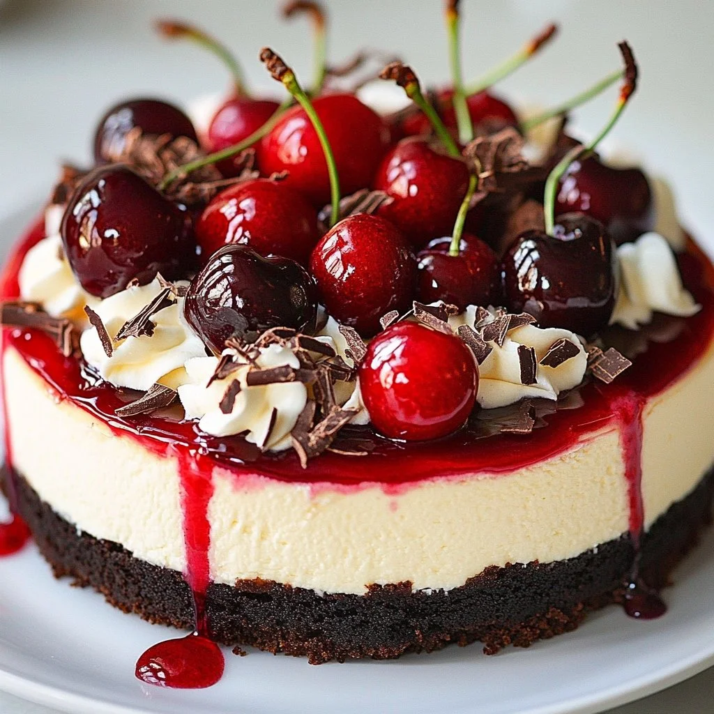 Decadent Black Forest Cheesecake