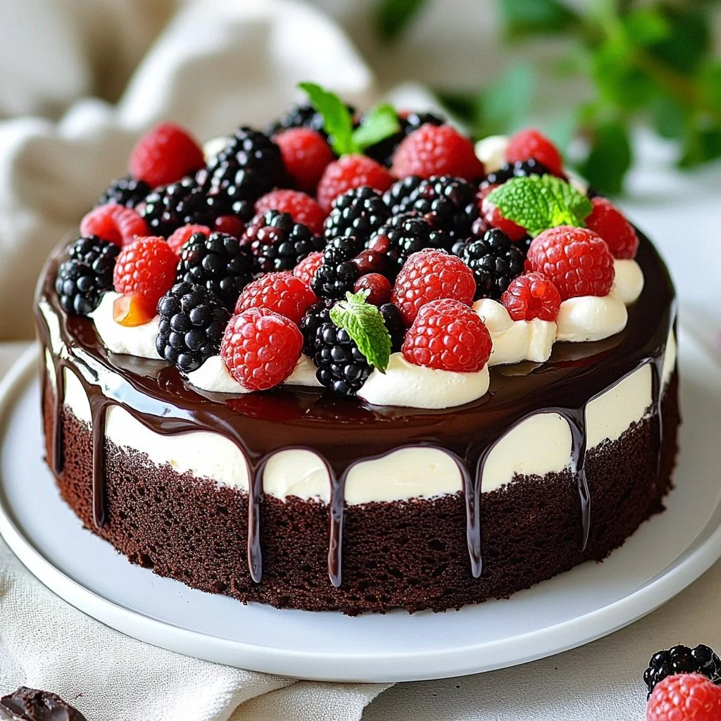 Decadent Brownie Mousse Cake