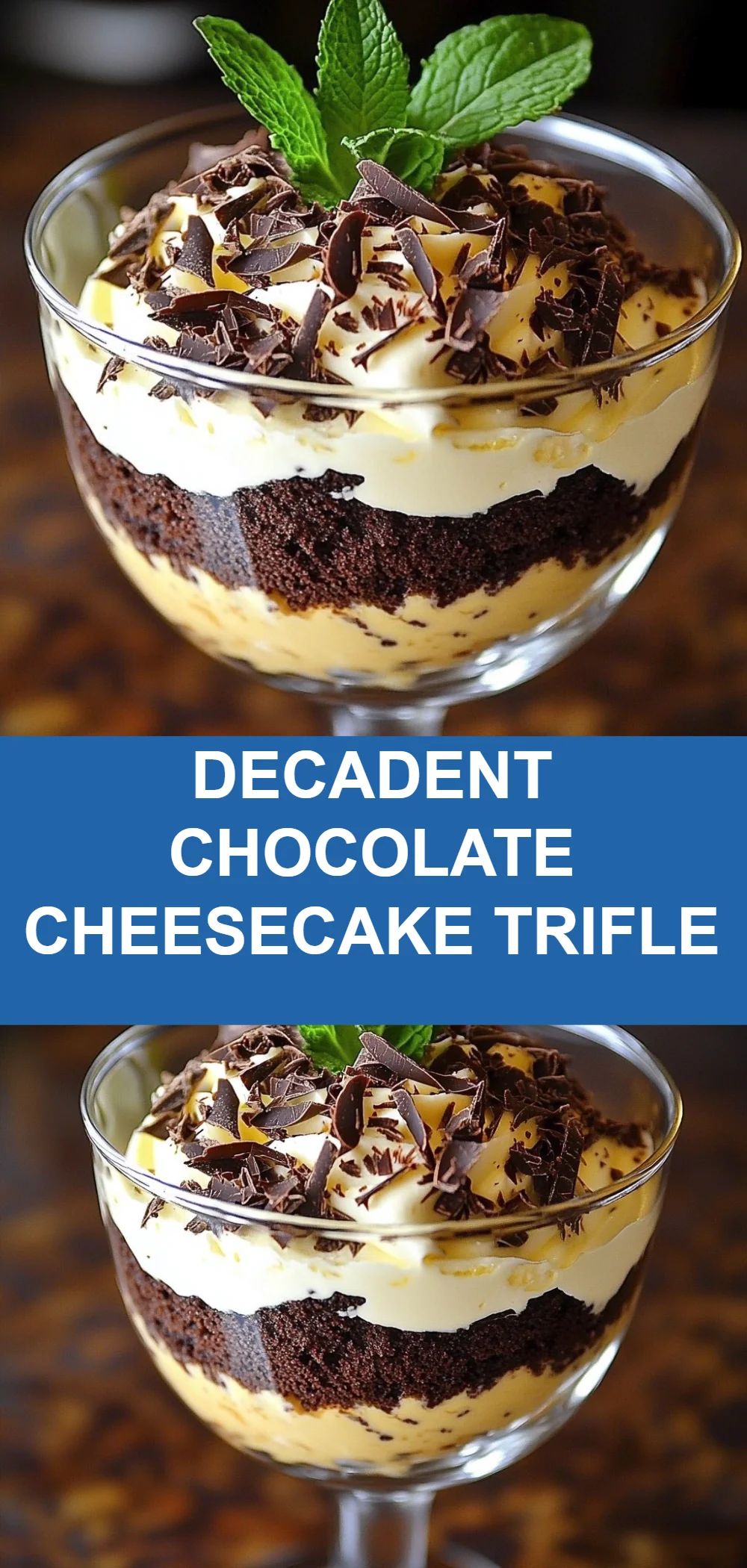 Decadent Chocolate Cheesecake Trifle
