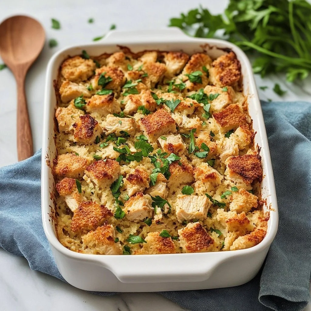 Dolly’s Chicken and Stuffing Casserole