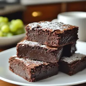 Delicious fudgy sourdough brownies made from sourdough discard.