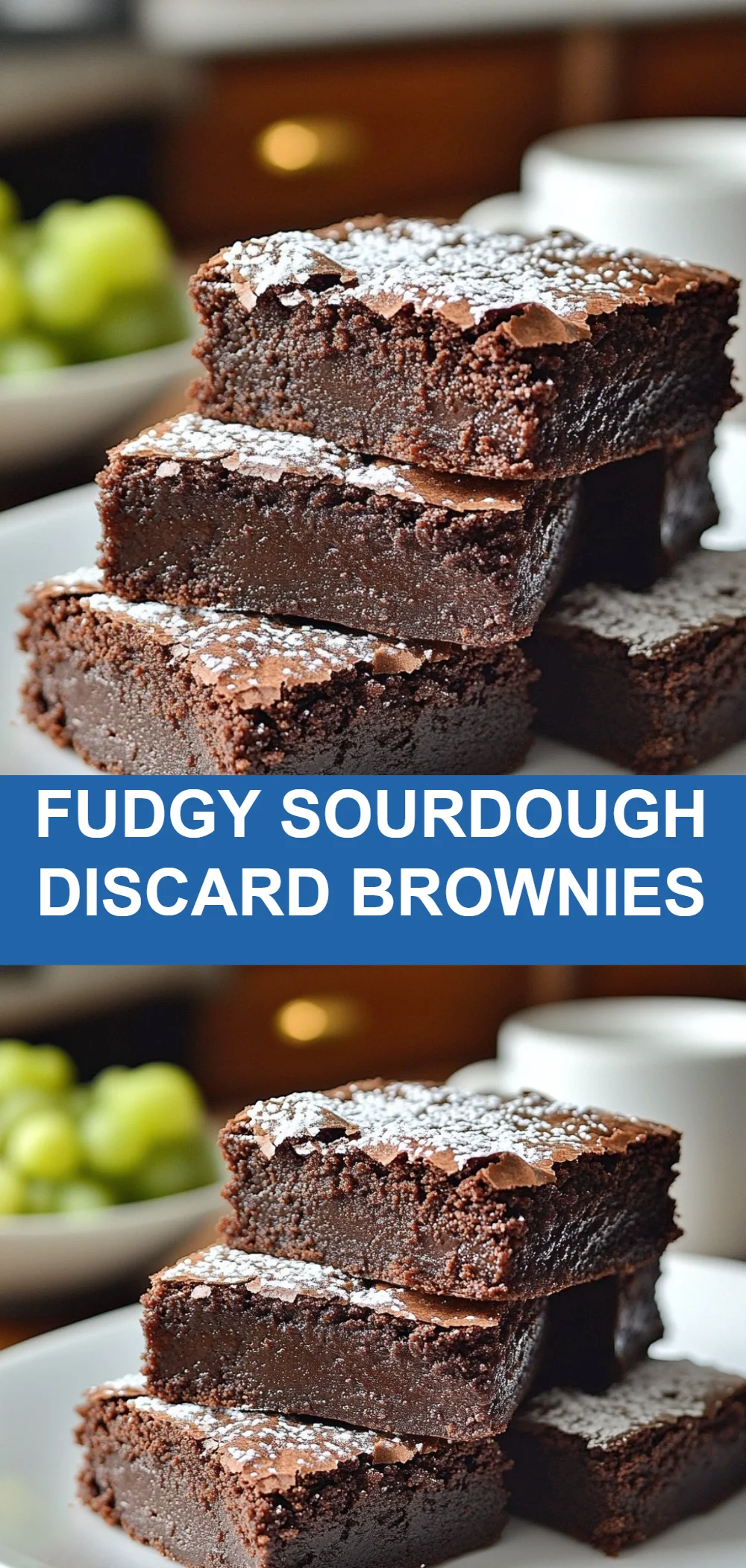 Fudgy Sourdough Discard Brownies