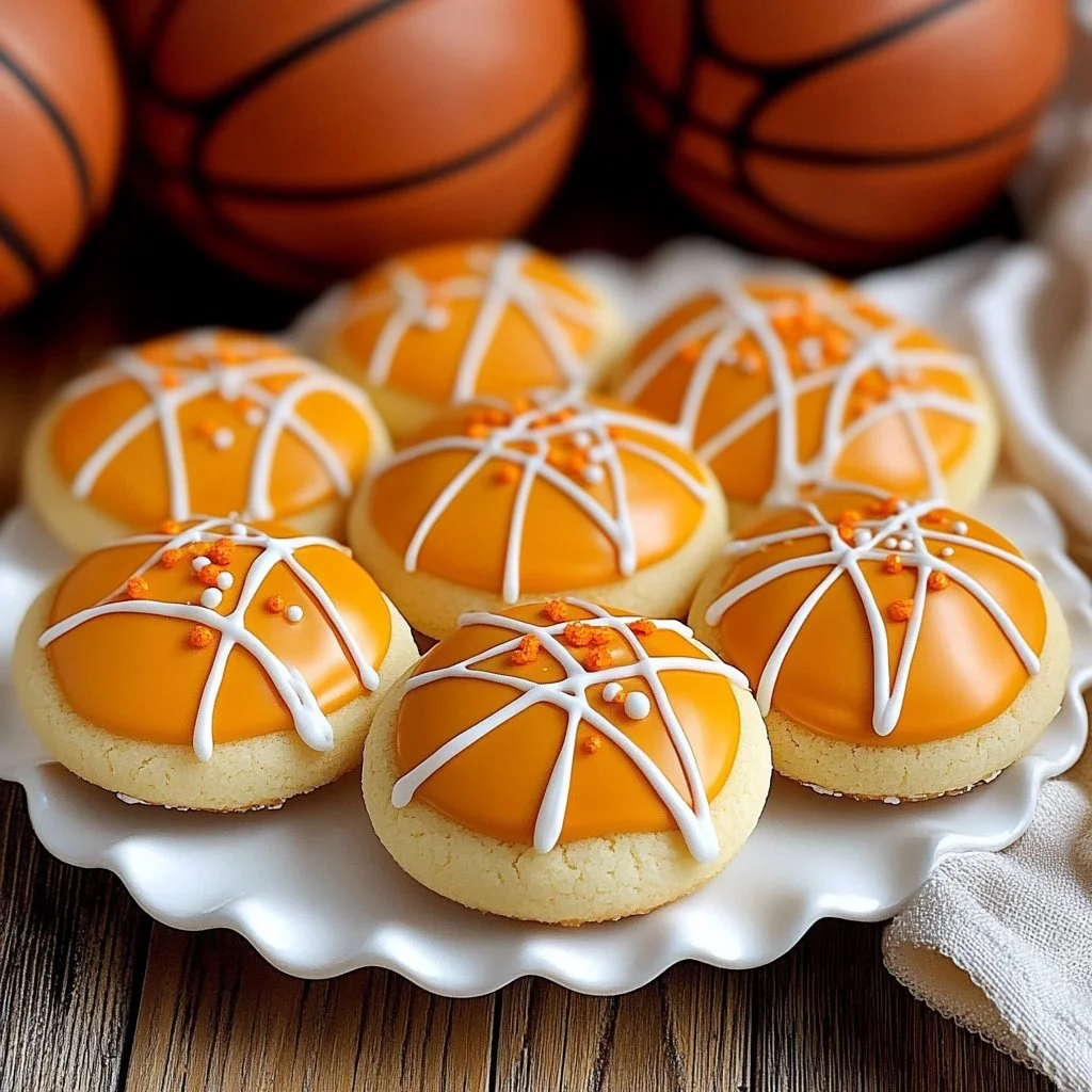 Game Day Basketball Cookies