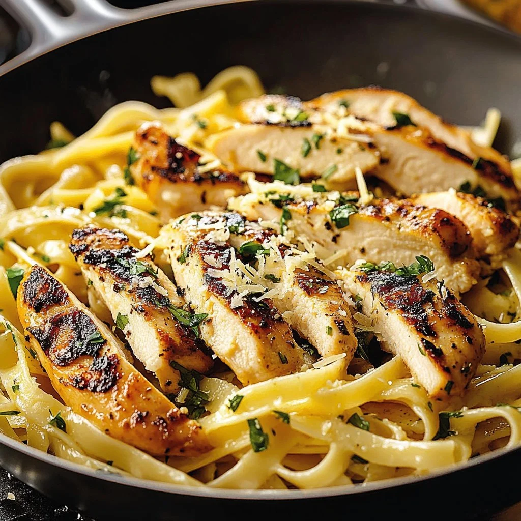 Garlic Parmesan Chicken Pasta