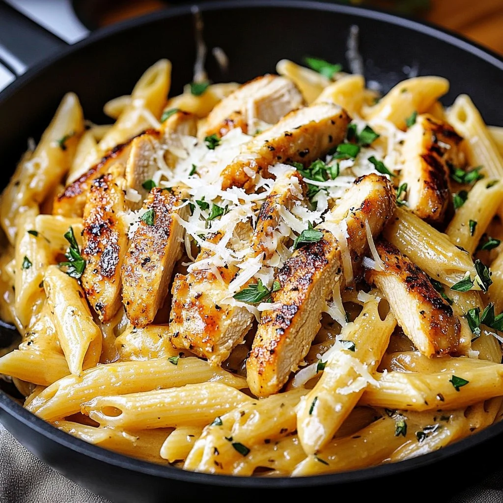 Garlic Parmesan Chicken Pasta