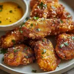 Marinated Greek Chicken Tenders served with fresh herbs and lemon