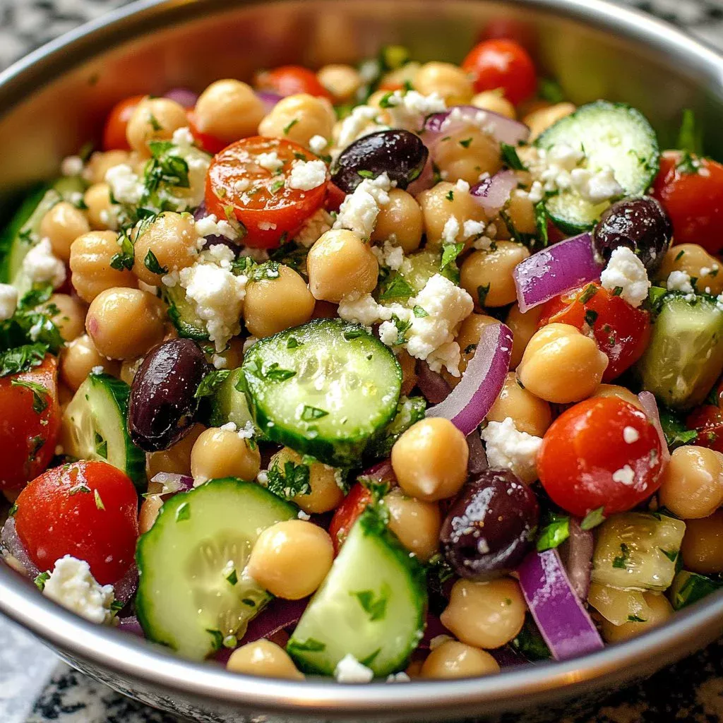 Greek Garbanzo Bean Salad