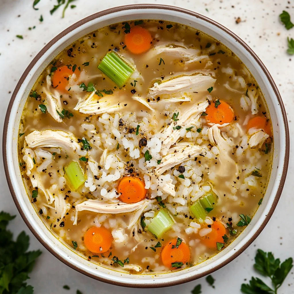 Hearty Chicken and Rice Soup