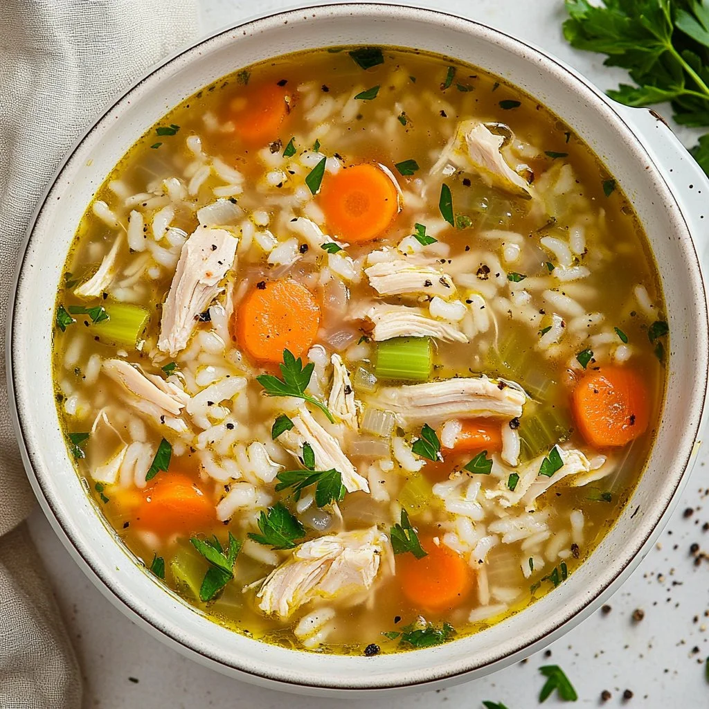 Hearty Chicken and Rice Soup
