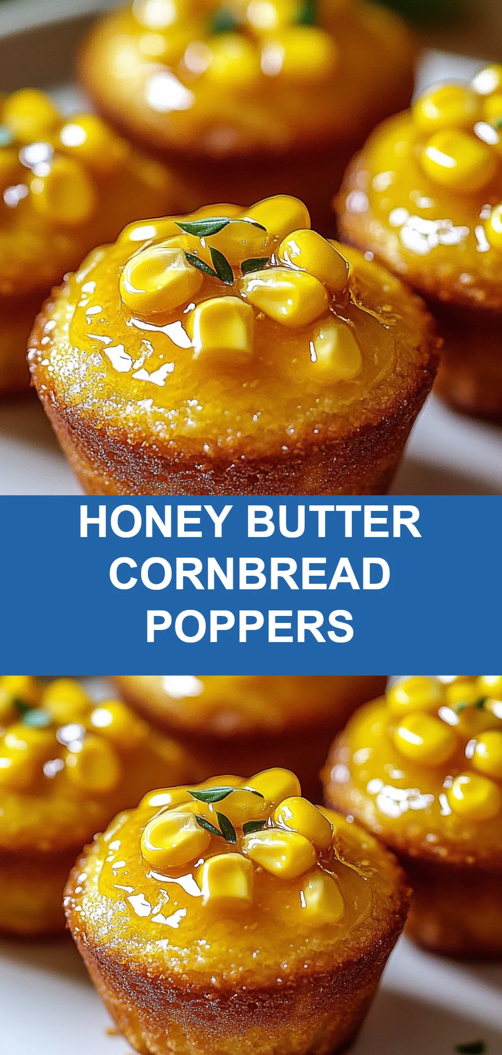 Honey Butter Cornbread Poppers