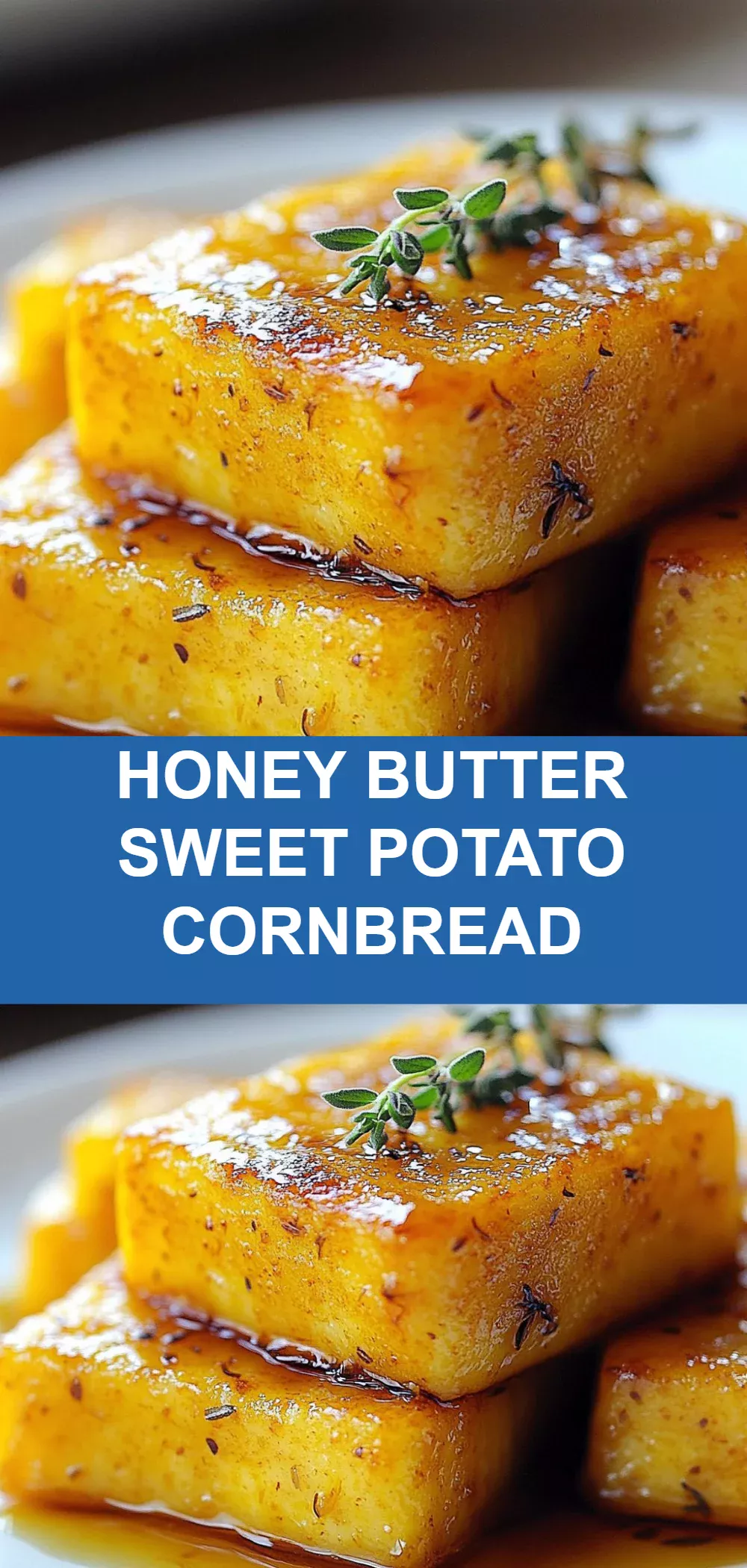 Honey Butter Sweet Potato Cornbread