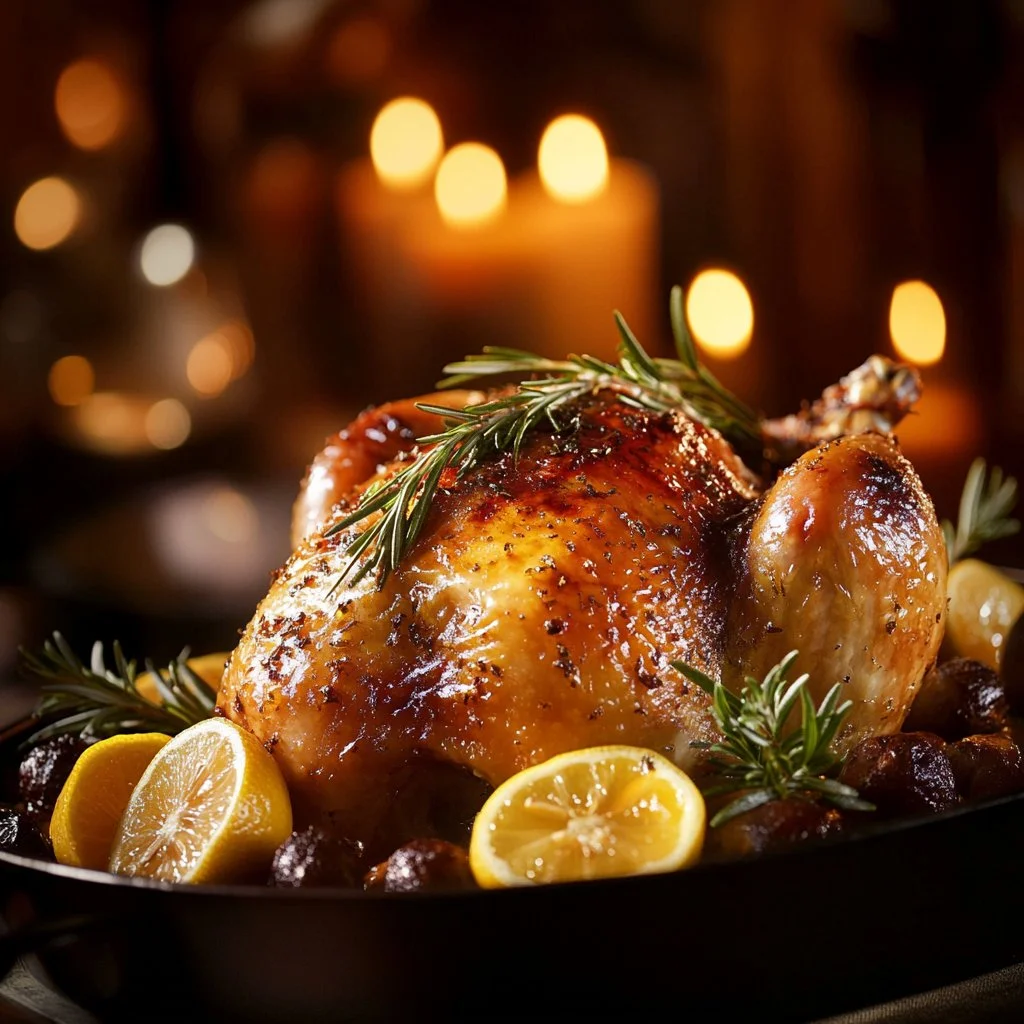 Lemon Garlic Roast Chicken