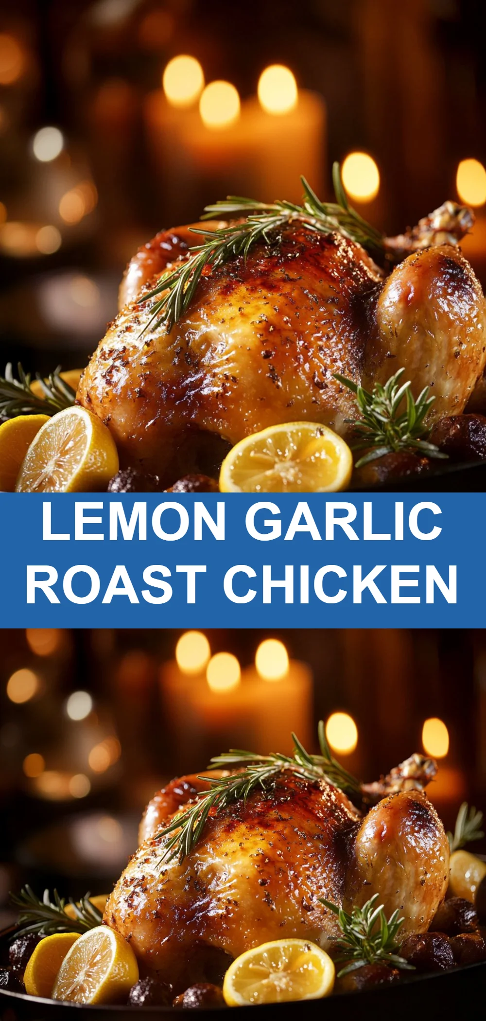 Lemon Garlic Roast Chicken