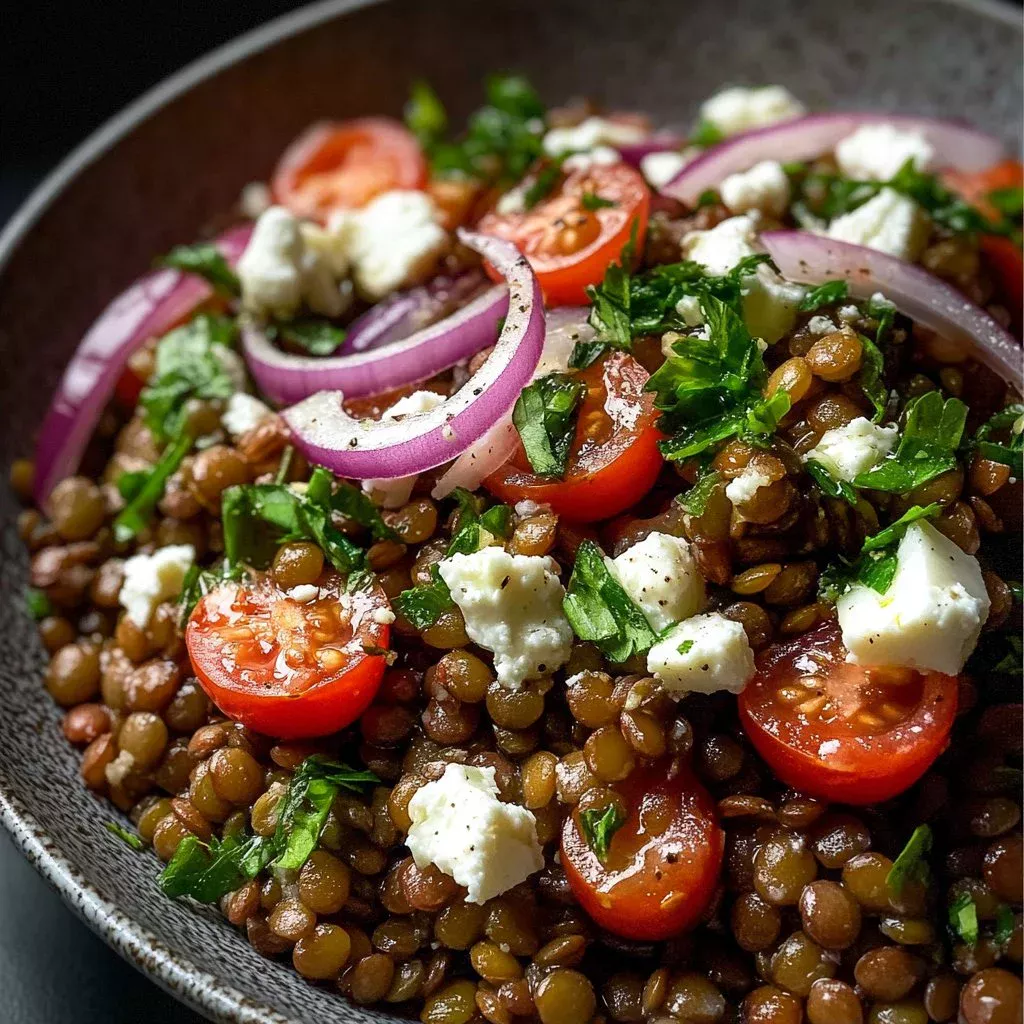 Lentil & Feta Salad with Parsley