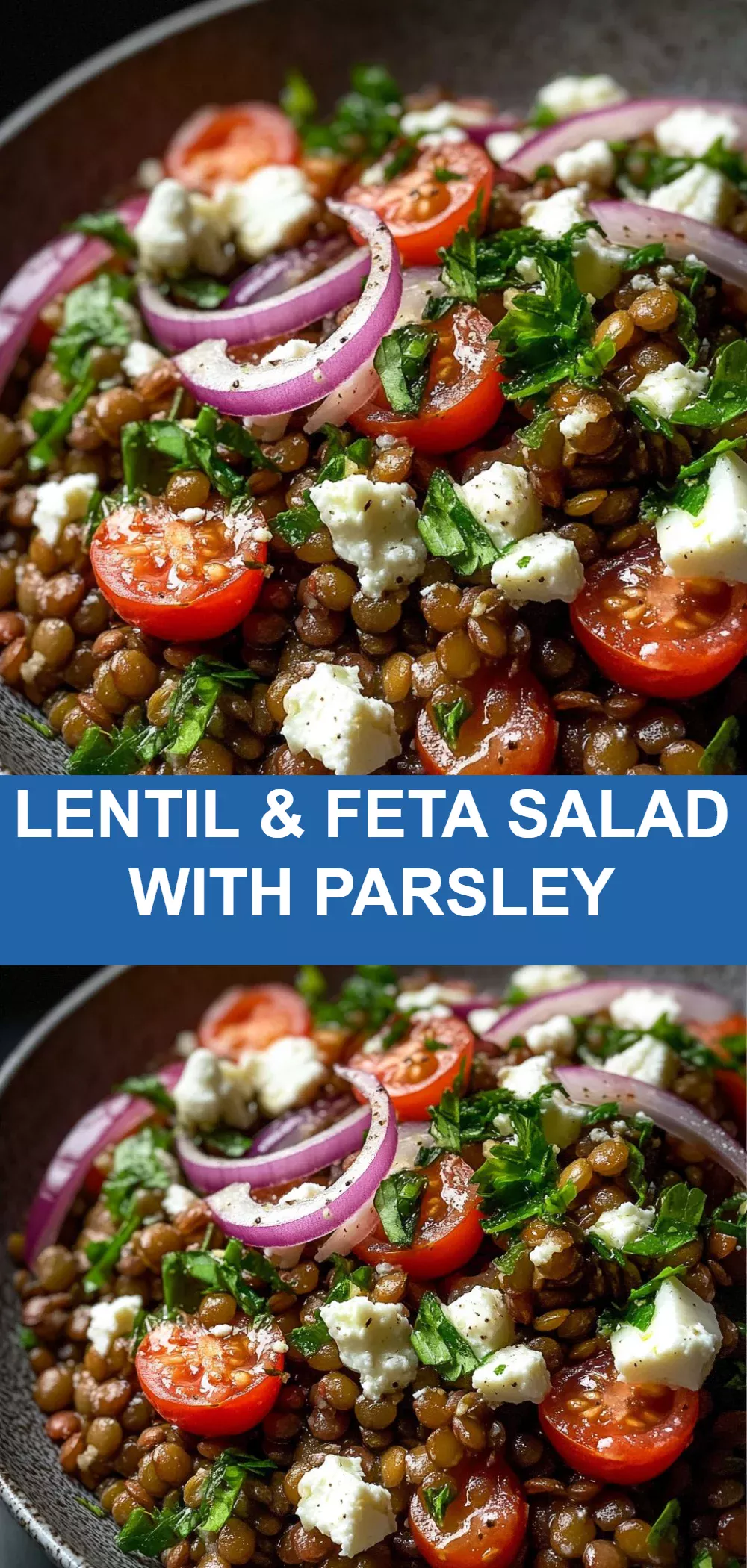 Lentil & Feta Salad with Parsley