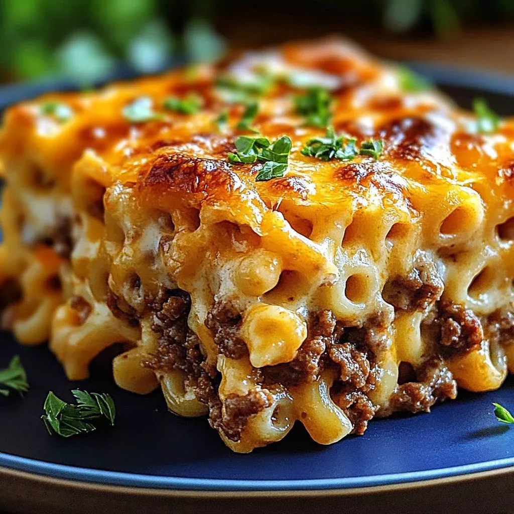 Mac and Cheese Meatloaf Casserole
