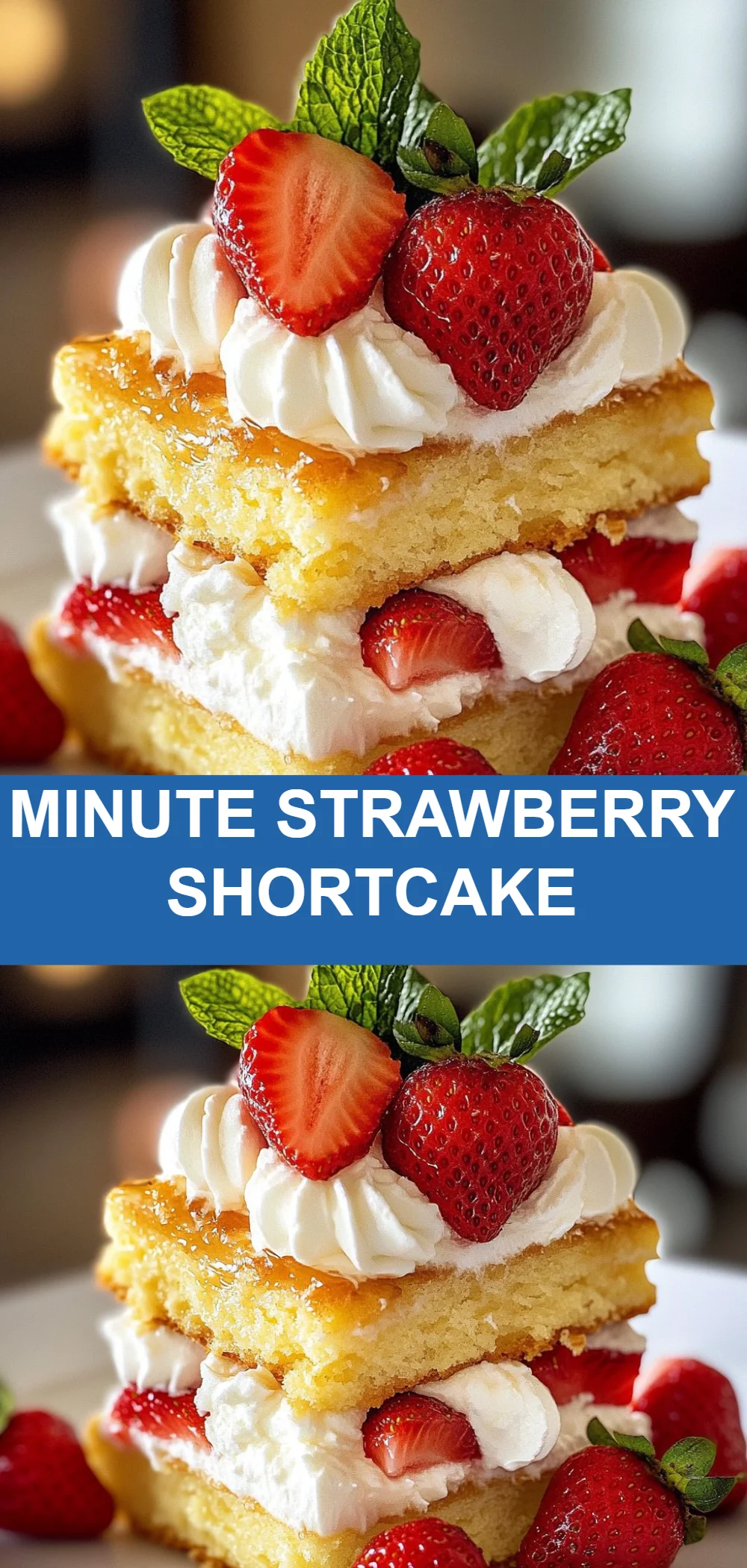Minute Strawberry Shortcake