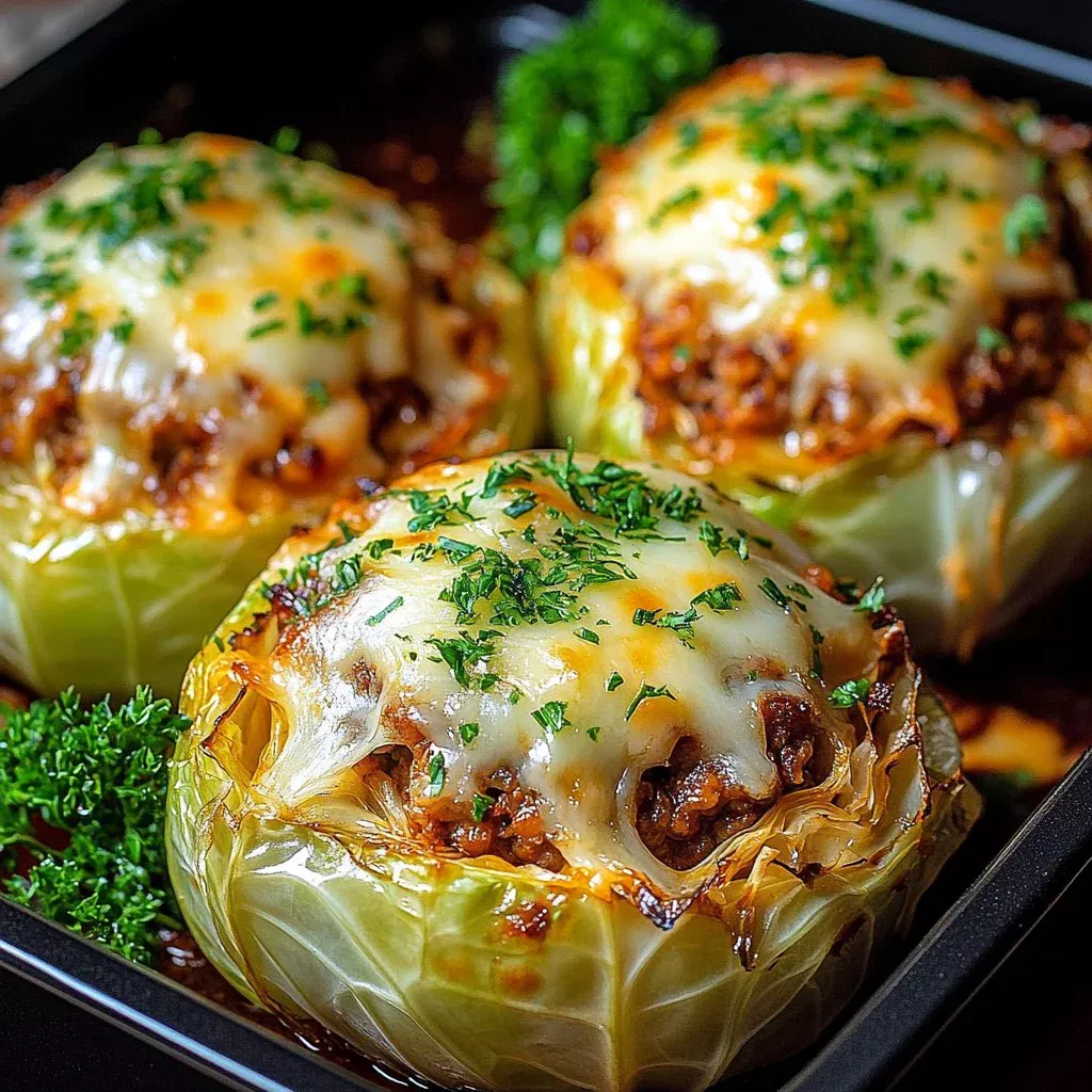 Oven-Baked Cabbage Burgers