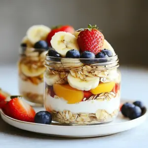 Bowl of Overnight Almond Butter Bliss Oats topped with fruits and nuts