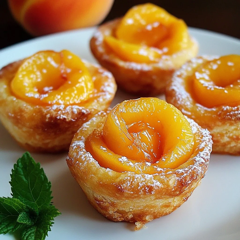 Peach Pie Cruffins