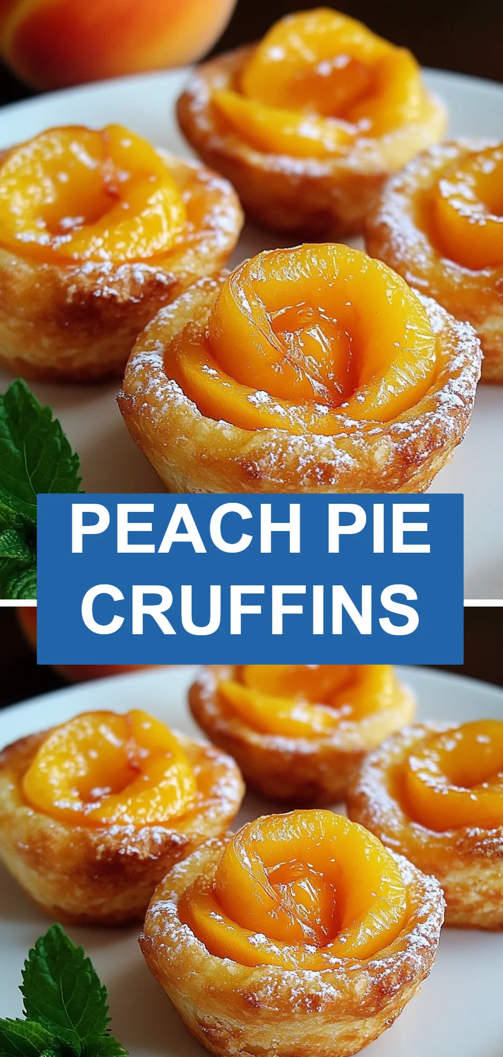 Peach Pie Cruffins