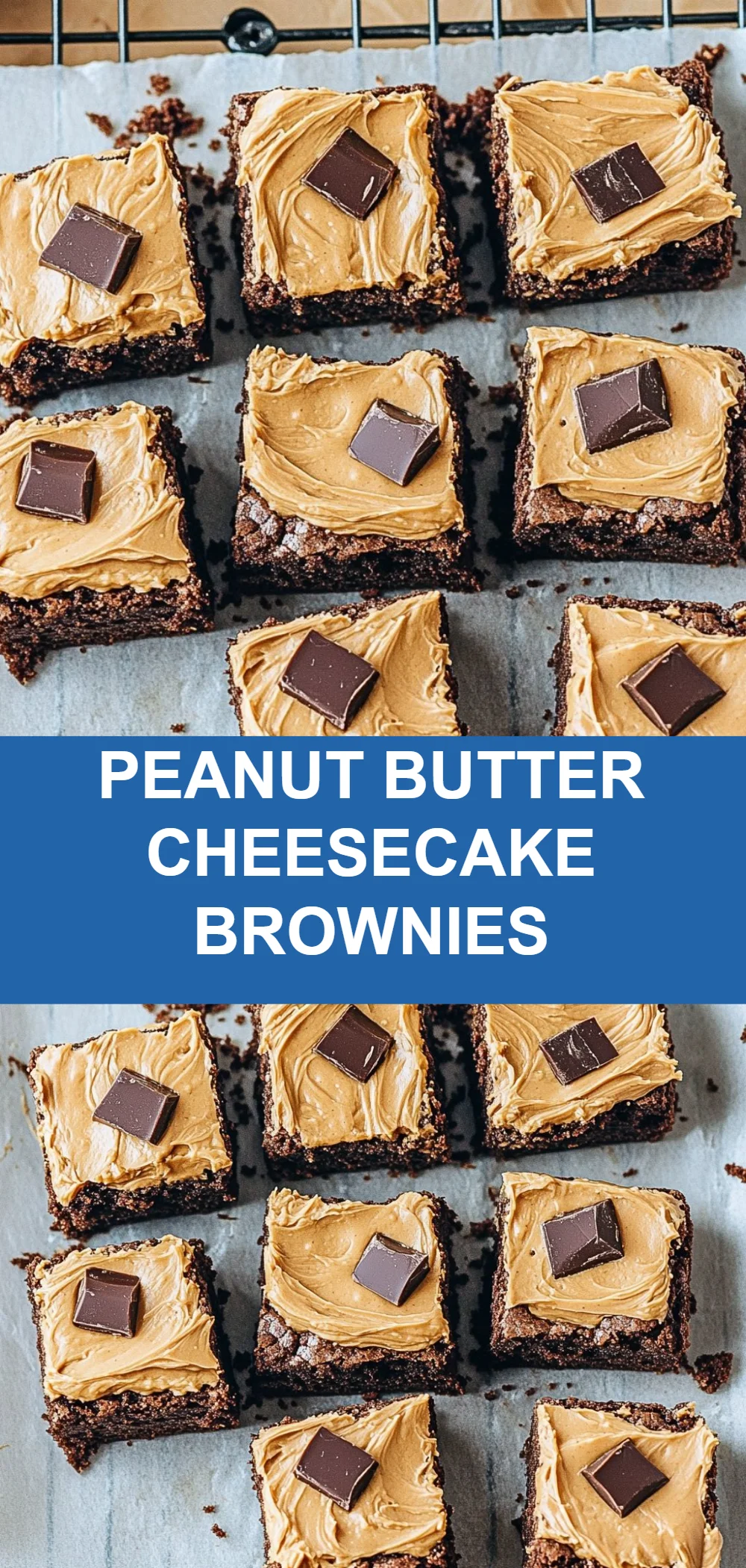 Peanut Butter Cheesecake Brownies