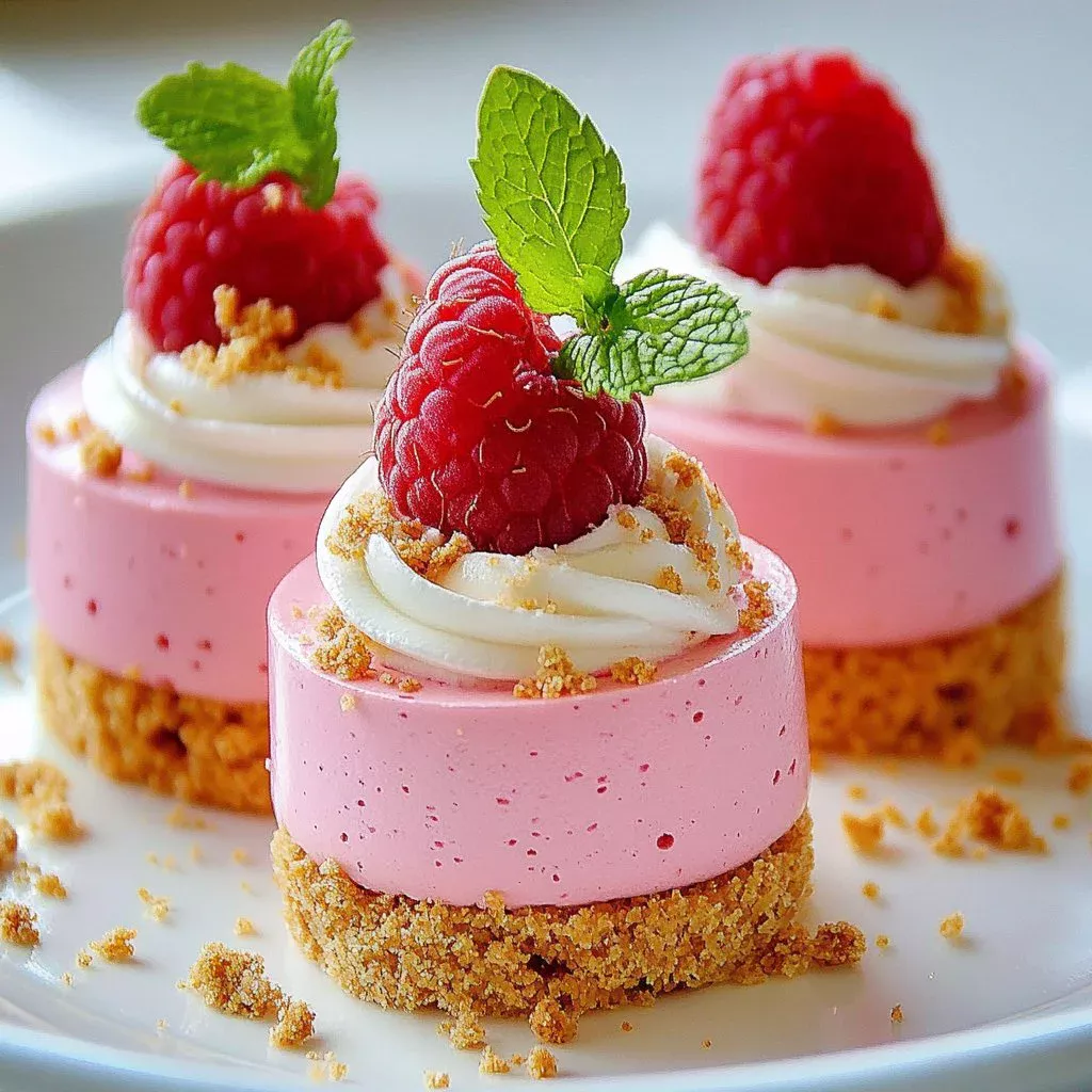 Raspberry Cloud Mousse Cups