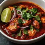 Deliciously prepared Salsa Chicken served with rice and vegetables.