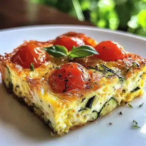 Savory herb and cheese frittata served on a plate with fresh herbs